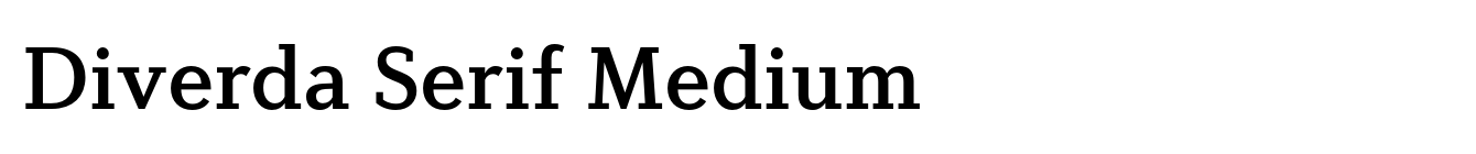 Diverda Serif Medium